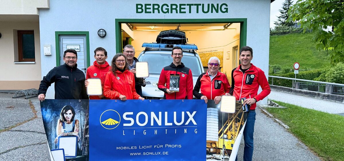 SONLUX Lighting GmbH unterstützt Bergrettung Ferlach in Kärnten